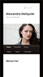 Mobile Screenshot of alexandrahellquist.com